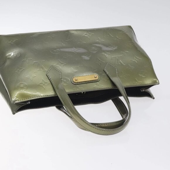 LOUIS VUITTON Monogram Vernis Wilshire PM Bag Gris Art Deco - Picture 9 of 15